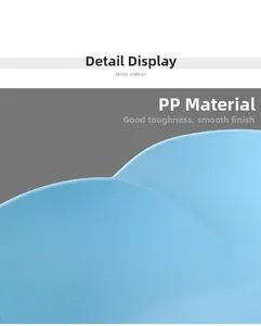Detail view of smooth polished edges and high-quality PP material of the blue snack tray