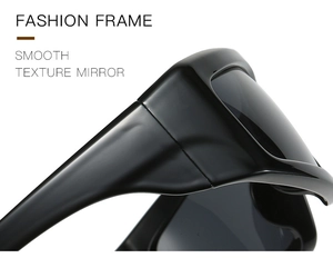 Detailed macro view of black sporty Y2K frame hinges and smooth plastic texture