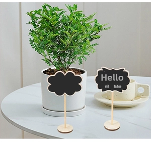 Mini cloud shaped chalkboard signs with wooden stands for wedding party table decor