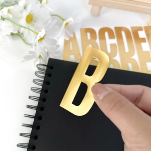 2.5 inch gold bronzing alphabet stickers for DIY car and mailbox decoration