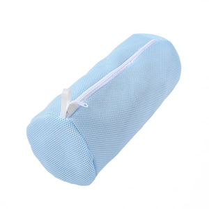 Bolsa De Lavandería Para Zapatos Malla Protectora Poliéster Para Lavadora Forma Cilíndrica Con Cremallera