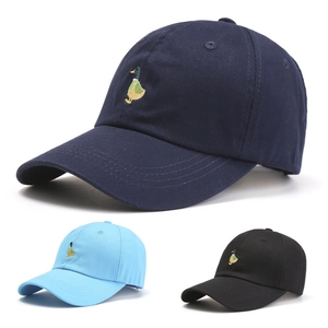 Lässige Baseballkappen mit Entenbestickung in Marineblau, Hellblau und Schwarz
