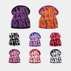 Bonnet Beanie Y2K Pour Hommes Femmes Bonnet En Tricot Acrylique Lettre Jacquard All We Need Is Money Streetwear Hip Hop Hiver Chaud
