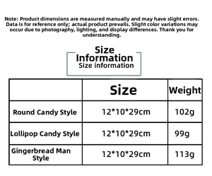 Detailed size specifications for standing faceless Christmas gnome doll decorations