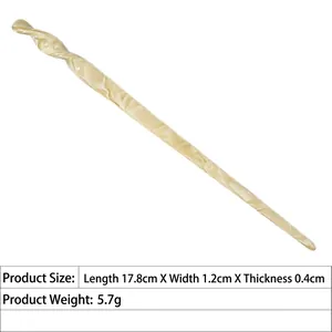 Detaillierte Größenangaben für Acetat-Haarnadel mit Abmessungen 17,8 cm mal 1,2 cm