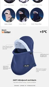 Detail view of thickened fleece lining and adjustable drawstring on winter hood