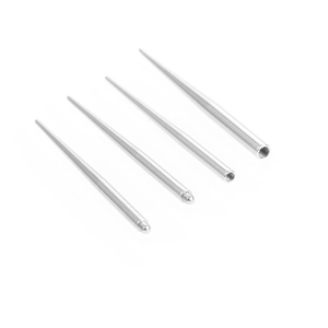 4-piece stainless steel piercing insertion taper set with internal and external threads