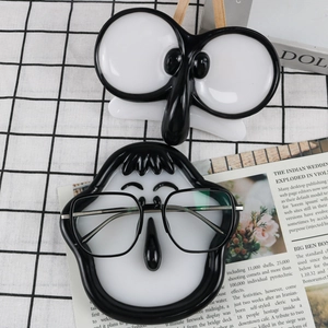 Creative cartoon nose and face shaped silicone molds for DIY resin eyewear trays