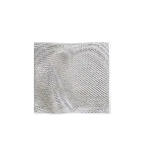 Double-sided silver wire dishcloth with mesh texture for kitchen cleaning and scrubbing