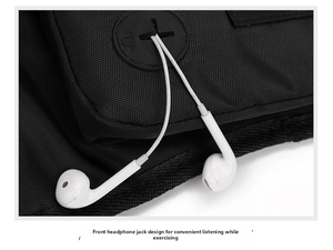 Taktische Brusttasche Detail Kopfhörer Loch Design Streetwear Multifunktion Westentasche