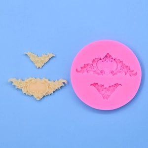 Moule en silicone relief floral baroque pour gâteaux DIY mousses et chocolats
