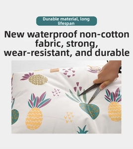 Close-up of waterproof non-woven fabric with pineapple pattern showing wear resistance