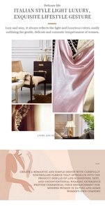 Nuisette en satin rose avec texture de soie brillante présentée en style magazine