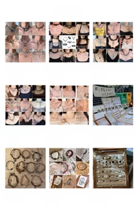 Catalogo che mostra una varietà di anelli hip-hop eleganti, collane e accessori chic.