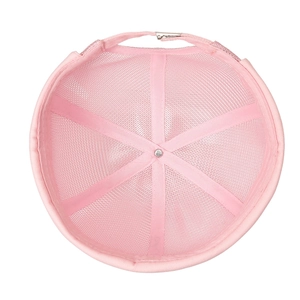 Bonnet docker rose en maille respirante avec boucle métallique réglable pour l'été