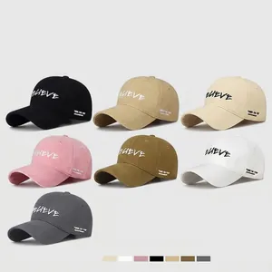 Classic American vintage baseball cap with Believe embroidery available in seven colors
