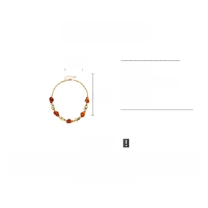 Detail view of acrylic bead necklace with 50cm length and 1.5cm bead width