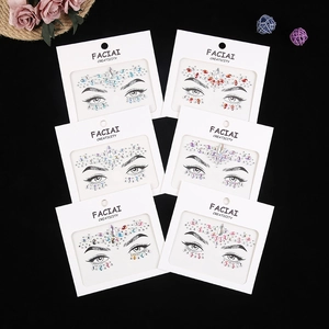 Face Gems Rhinestone Self-Adhesive Crystal Stickers For Makeup Party Body Art Decoration Sparkling Jewelry Beauty