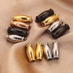 Polished stainless steel magnetic clasps in gold silver and rose gold for DIY jewelry