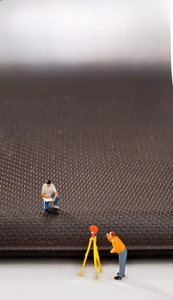 Macro view of 18mm thickened anti-fatigue PU leather kitchen mat with non-slip texture