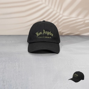 Baseball Cap Cotton Sun Protection Los Angeles Letter Embroidery Adjustable Strap Casual Sport Sun Hat For Women Men