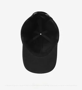 Interior view of warm wool baseball cap showing inner lining and reinforced structure
