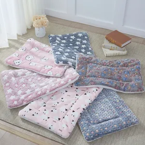 Tappetino Per Dormire Animali Domestici Spessa Coperta Morbida Flanella Peluche Letto Per Cani Gatti Caldo Lavabile