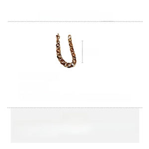 Detailed view of leopard print chain necklace with size dimensions and weight specifications