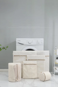 5-piece honeycomb mesh laundry bag set in various sizes for washing machine protection