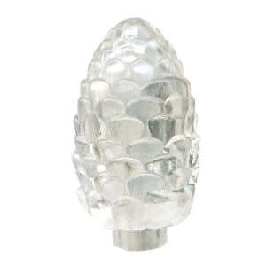 Transparent pine cone shaped LED light accessory for Christmas decorative string lights