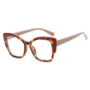 Occhiali quadrati alla moda in tartaruga e nude TR90 con filtro luce blu per donna