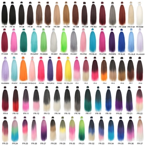 Extensions de cheveux Easy Braids de 26 pouces en couleurs unies et dégradées avec codes