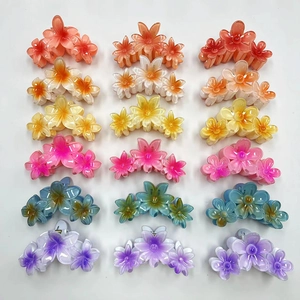 Molletta Per Capelli A Fiore Di Frangipane Grande In Plastica Resina Girasole Fermaglio Per Donna Accessorio Spiaggia
