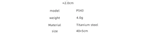 Specifications for 18K gold titanium steel heart necklace showing weight and dimensions