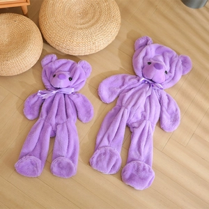 Purple Teddy Bear Plush Toy Skin Unfilled Semi-finished Soft Shell DIY Giant Stuffed Animal Cover For Gift Home Decor