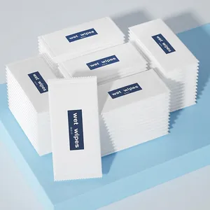 Disposable Wet Wipes Independent Packaging Non-Woven Fabric Cleaning Tissue Portable Hotel Travel Business Restaurant