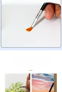 Macro detail of elastic nylon bristles for watercolor, oil, and acrylic art painting