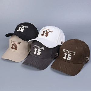 Casquette De Baseball En Coton Avec Broderie Attitude 35 Réglable Décontractée Protection Solaire Extérieure Pour Hommes Et Femmes