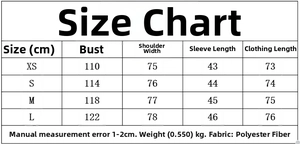 Tableau des tailles pour blazer femme et pantalon plissé avec mesures en centimètres