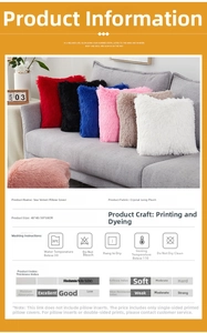Detail of colorful long plush pillow covers in sea lion velvet on a modern sofa