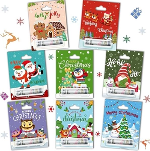 Christmas Cash Holder Greeting Cards Paper Plastic Holiday Gift Money Container Santa Reindeer Patterns Party Favor