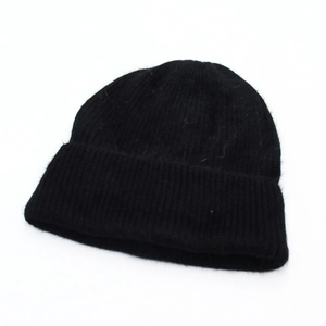 Bonnet En Tricot Couleur Unie Doux Peluche Chaud Côtelé Calotte Pour Hiver Décontracté Extérieur Style Mode