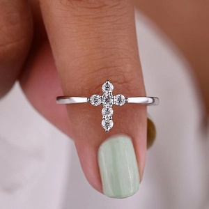 Baguette Cut Zircon Ring For Women Gold Plated Copper Band Vintage Palace Square Design Retro Luxury Accessory