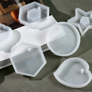 DIY geometric silicone molds for resin casting and aroma stone ornaments in various shapes