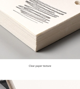 Macro shot of 160g sketch paper with clear texture and professional lead-holding surface