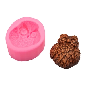 Grand moule en silicone hibou pour bricolage de plâtre et projets de pâtisserie