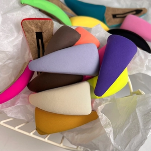 Triangle Hair Clips Fabric Wrapped Snap BB Hairpins Solid Color Sweet Hair Accessories For Women Girls