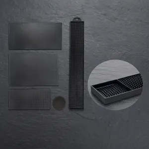 Bar Service Mat PVC Silicone Draining Spill Mat Non-Slip Heat Resistant For Kitchen Coffee Shop Countertop Flexible