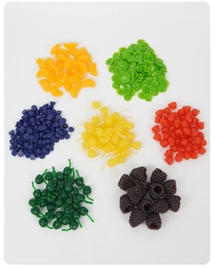 Cuentas coloridas de resina de frutas en miniatura para manualidades y accesorios a mano