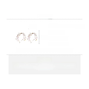 Detailed size chart for colorful beaded fringe earrings with silver needle and copper base